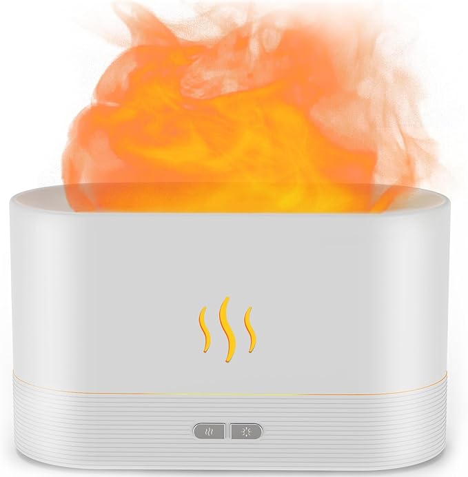 Aroma Diffuser Air Humidifier Ultrasonic Cool Mist Maker Fogger Led Essential Oil Flame Lamp Difusor