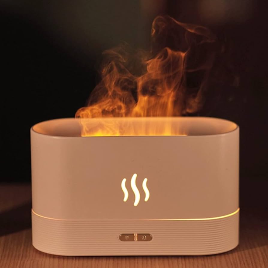Aroma Diffuser Air Humidifier Ultrasonic Cool Mist Maker Fogger Led Essential Oil Flame Lamp Difusor